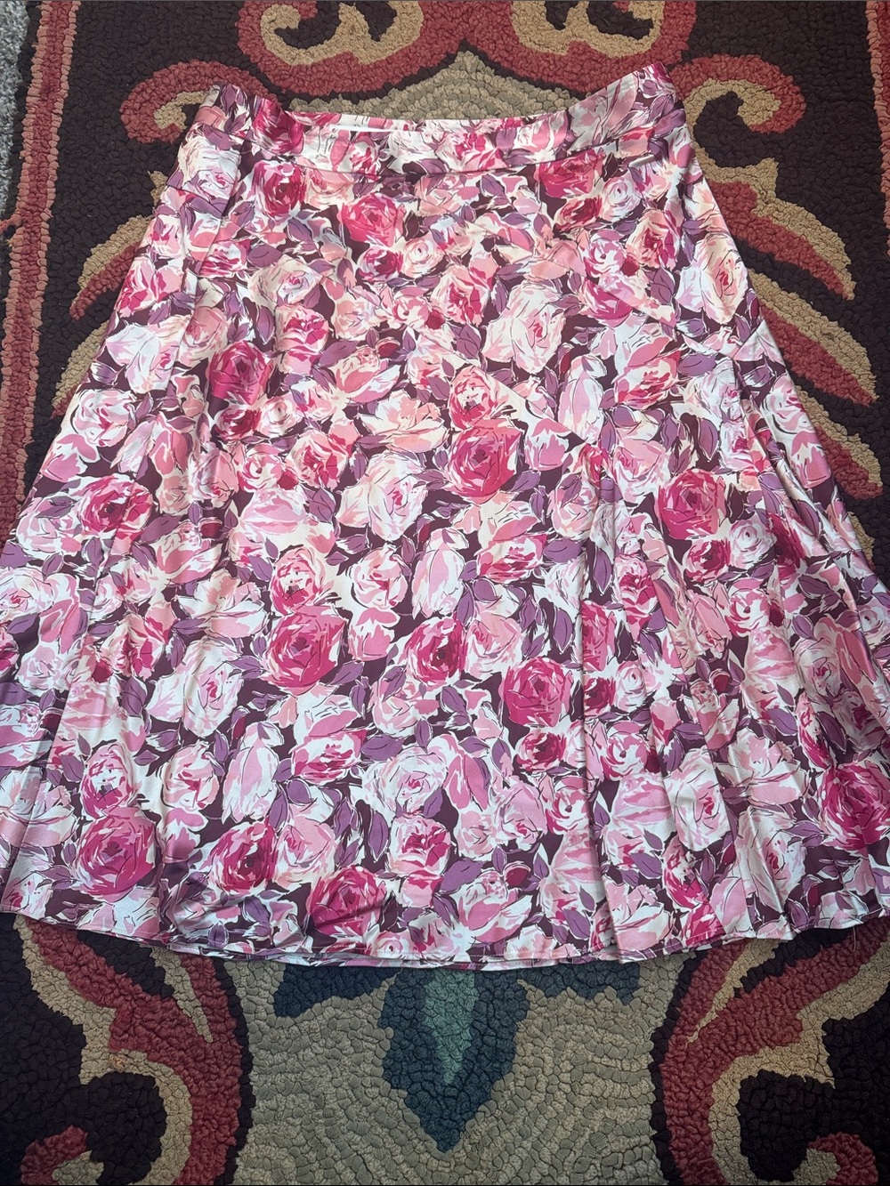 Y2K Banana Republic Pink Floral Skirt